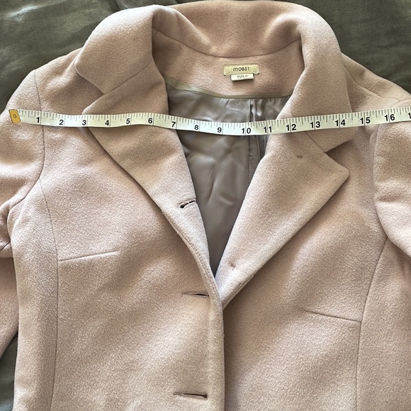 M0851 pink wool coat - Picture 4 of 5